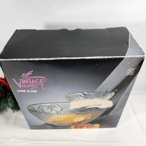 Chip and Dip Bowl Set with Hanger KIG Group Serving Bowl Vintage Collection - Picture 4 of 11